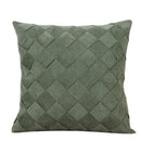 Beige corduroy woven diamond pillow cover living room bedroom
