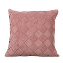 Beige corduroy woven diamond pillow cover living room bedroom