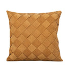 Beige corduroy woven diamond pillow cover living room bedroom
