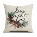 DecorBites™ Cartoon Birds Christmas Pillowcase 45X45cm - Linen Sofa Cushion Cover