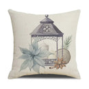 DecorBites™ Cartoon Birds Christmas Pillowcase 45X45cm - Linen Sofa Cushion Cover
