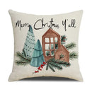 DecorBites™ Cartoon Birds Christmas Pillowcase 45X45cm - Linen Sofa Cushion Cover