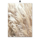 Beige Flower Grass Canvas Art
