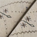 Beige Gabbeh Border Design Hand Loomed Wool Area Rug