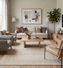 Beige Gabbeh Design Hand Loomed Wool Area Rug