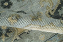 Custom made Beige, Gray and Charcoal Hand Knotted  Traditional Heriz Wool Rug