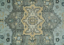 Custom made Beige, Gray and Charcoal Hand Knotted  Traditional Heriz Wool Rug