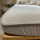 Beige honeycomb bear decorbites cooling ice bean sheet set bedroom