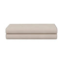 Beige leather jewelry box storage container bedroom silver hinges