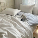 DecorBites™ Ice Silky Solid Bedding Set - Cooling Satin Smooth Quilt Cover Set