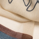 Bosco - Wool Scarf - Cream and Brown