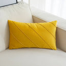 Beige & pink hand pleat embroidered cushions living room velvet pillow