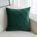 Beige & pink hand pleat embroidered cushions living room velvet pillow