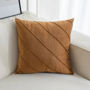 Beige & pink hand pleat embroidered cushions living room velvet pillow
