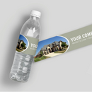 Beige Real Estate Water Bottle Labels