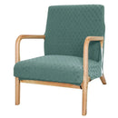 Beige textured jacquard elastic seat covers dining room chair decor