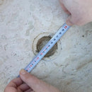 Natural Stone Beige Travertine Vessel Sink Honed Finish Round 16 inch Diameter 6 inch Height
