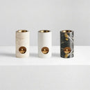 Beige travertine stone essential oil burner bedroom oil diffuser tray