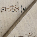 Beige Tribal Border Hand Loomed Wool Area Rug