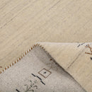 Beige Tribal Border Hand Loomed Wool Area Rug
