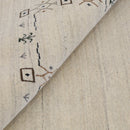 Beige Tribal Border Hand Loomed Wool Area Rug