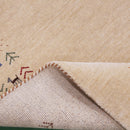 Beige Tribal Center Medallion Hand Loomed Wool Area Rug
