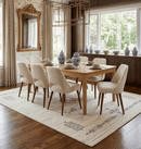 Beige Tribal Center Medallion Hand Loomed Wool Rug
