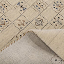 Beige Tribal Design Hand Loomed Wool Area Rug