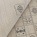 Beige Tribal Design Hand Loomed Wool Area Rug