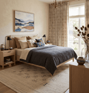 Beige Tribal Design Hand Loomed Wool Area Rug