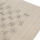 Beige Tribal Design Hand Loomed Wool Area Rug