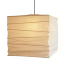 Beige & white cube rice paper pendant lamp for living room