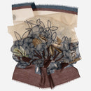 Bosco - Wool Scarf - Cream and Brown