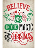 Believe in Magic Christmas Metal Sign