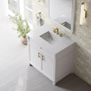 James Martin Bellshire 36" Single Bathroom Vanity, Bright White