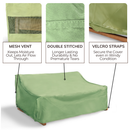 Patio Outdoor Sofa Cover Up to 80"L Aspen Green