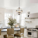 Bennington 4-Light Lantern Geometric Chandelier