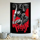 Berserk sacrifice tapestry blue wall hanging bedroom decor