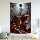 Berserk sacrifice tapestry blue wall hanging bedroom decor