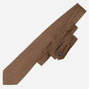 Palio - Printed Silk Tie - Brown