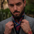 Toscana - Silk Neckerchief - Cranberry