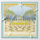 Garden of Dreams - Silk Foulard - Aqua
