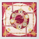 Moment in Time - Silk Foulard - Magenta