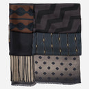 Atri - Long Silk Scarf - Plum