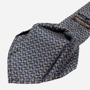 Palio - Printed Silk Tie - Navy