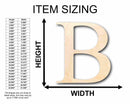 Unfinished Wood Beta Silhouette - Craft- up to 46" DIY