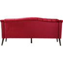 Comfy 3-seat Sofa with Wooden Legs, PU, for Living Room and Study