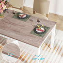 78 Inch Rustic Wood Dining Table Rectangular For Kitchen
