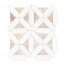 Angora Geometric 12"x12" Polished Marble Mesh Mounted Mosaic Tile - MSI Collection