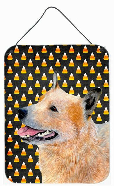 Australian Cattle Dog Candy Corn Halloween Portrait Wall or Door Hanging Prints